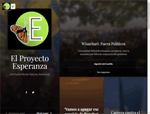 Tablet Screenshot of elproyectoesperanza.com